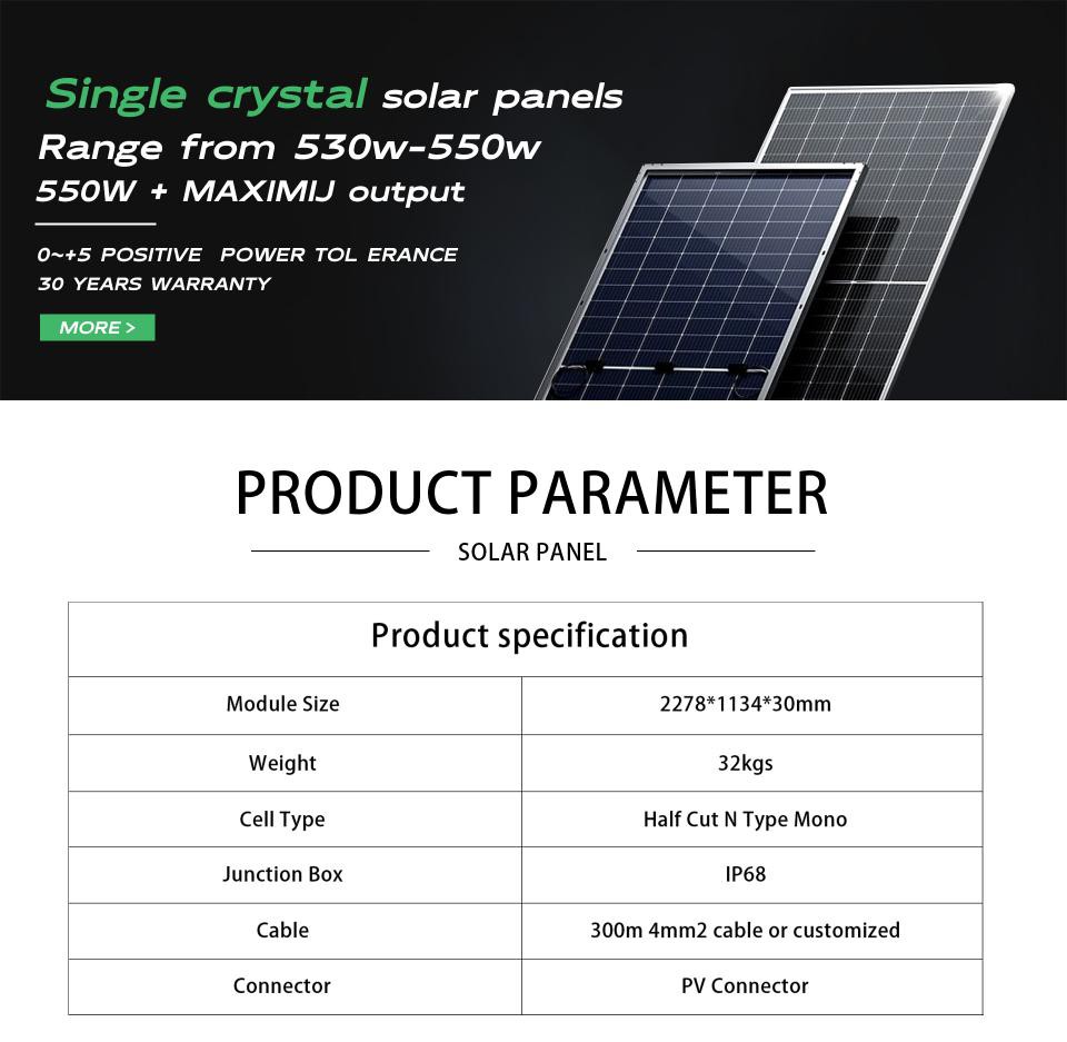 540 Watt Solar Panel 1