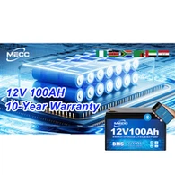 Batterie au lithium 12,8 V, 100 Ah.